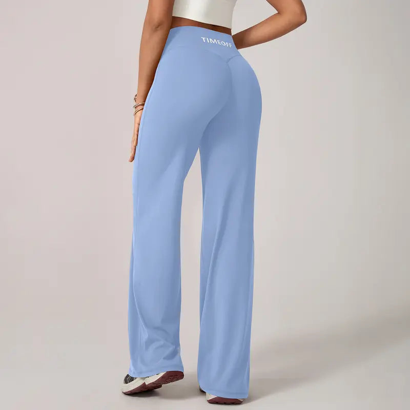 TimeOFF Women's Wide-Leg Pants – High-Waisted
