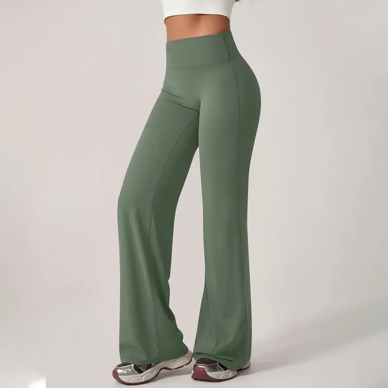 TimeOFF Women's Wide-Leg Pants – High-Waisted