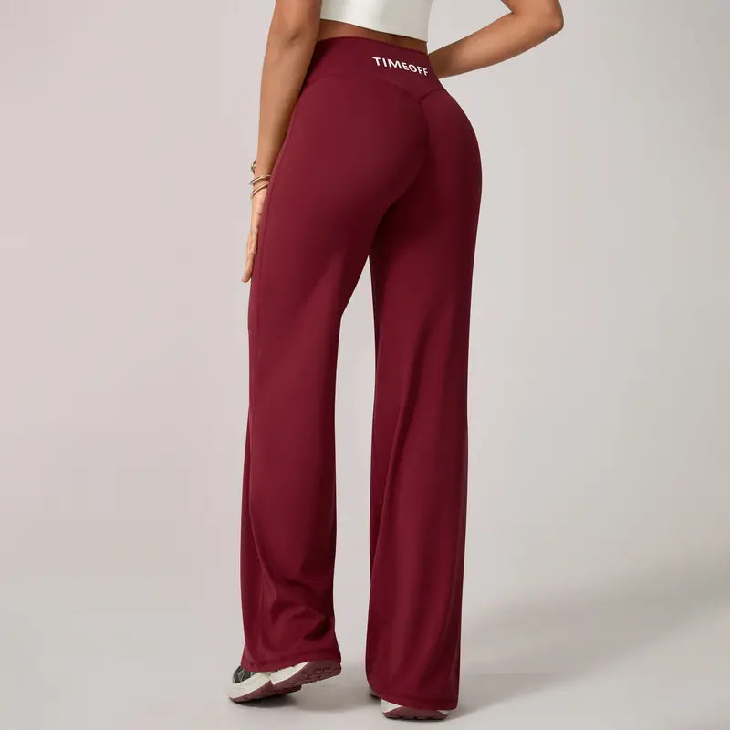 TimeOFF Women's Wide-Leg Pants – High-Waisted