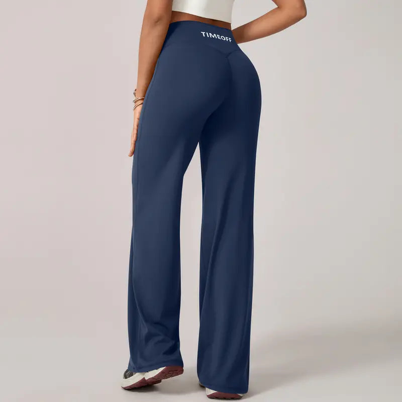 TimeOFF Women's Wide-Leg Pants – High-Waisted