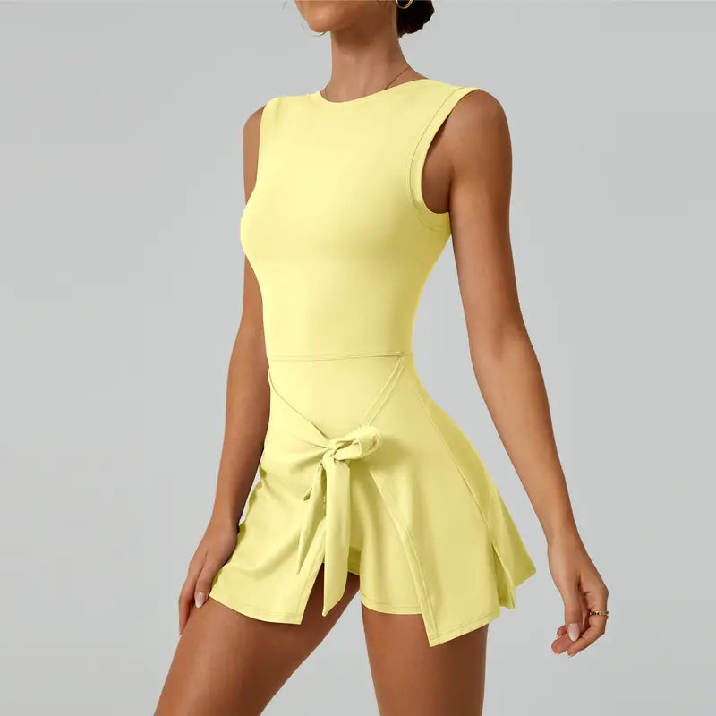 TIMEOFF Women's Off-Shoulder U-Back Workout Dress