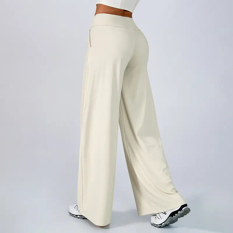 TIMEOFF Women's High Waist Wide Leg Pants