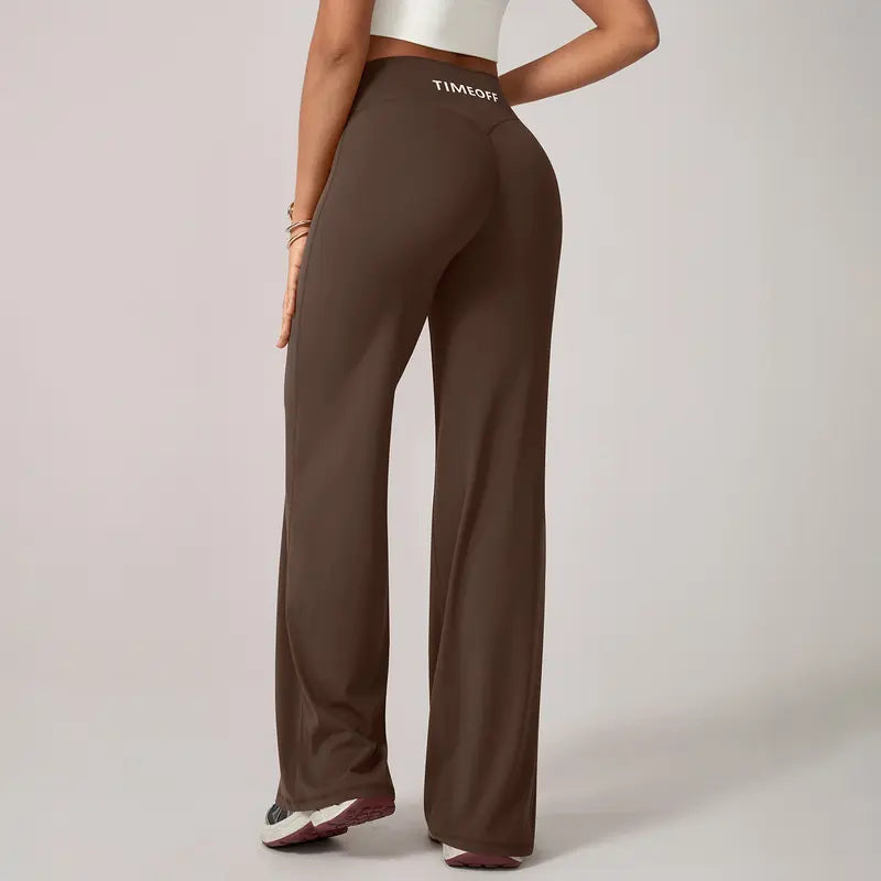 TimeOFF Women's Wide-Leg Pants – High-Waisted