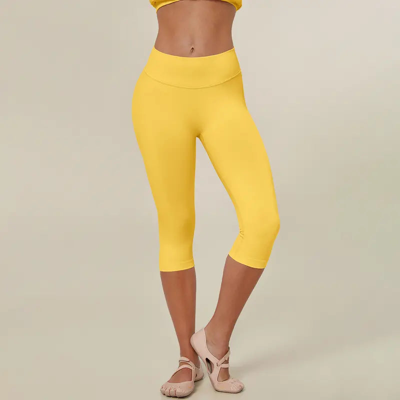 TIMEOFF Women's High Waist Capri Leggings